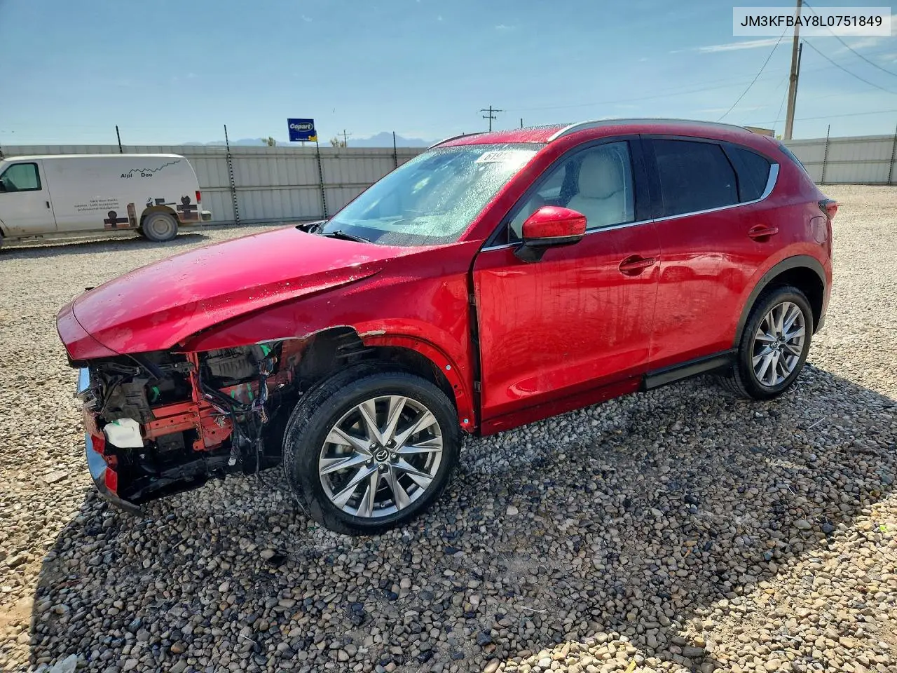 2020 Mazda Cx-5 Grand Touring Reserve VIN: JM3KFBAY8L0751849 Lot: 61913086