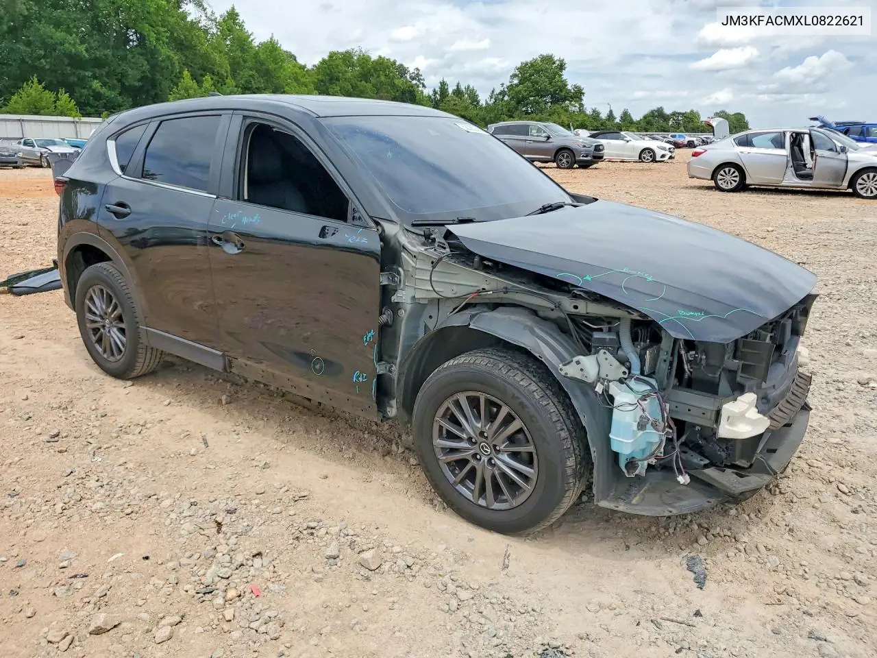 2020 Mazda Cx-5 Touring VIN: JM3KFACMXL0822621 Lot: 62086036