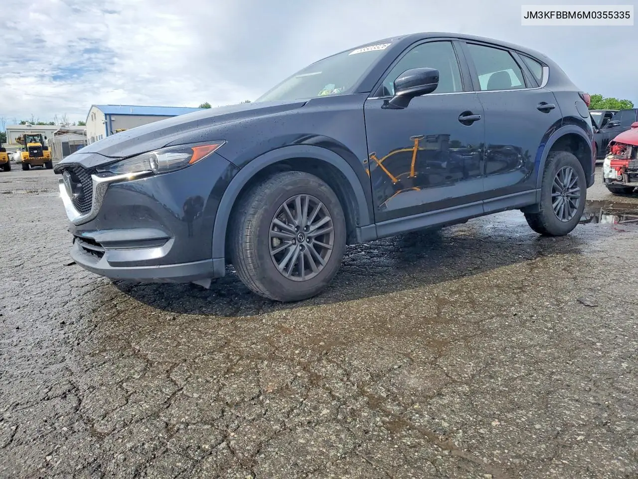 2021 Mazda Cx-5 Sport VIN: JM3KFBBM6M0355335 Lot: 58503326