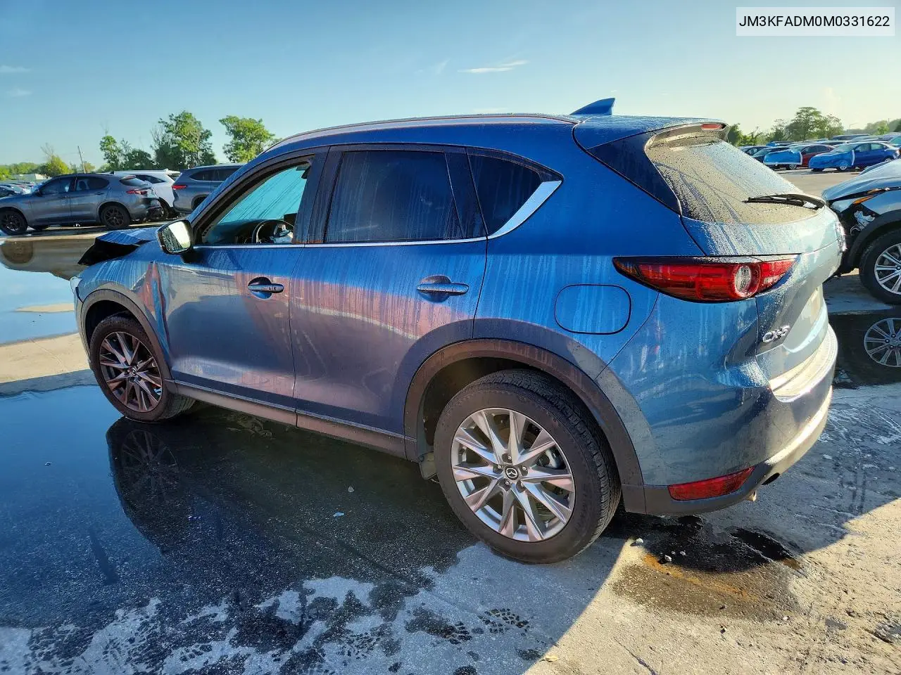 2021 Mazda Cx-5 Grand Touring VIN: JM3KFADM0M0331622 Lot: 59233466