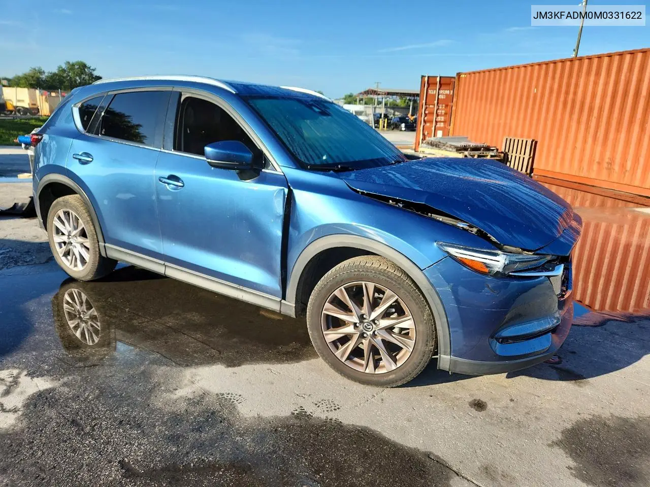 2021 Mazda Cx-5 Grand Touring VIN: JM3KFADM0M0331622 Lot: 59233466