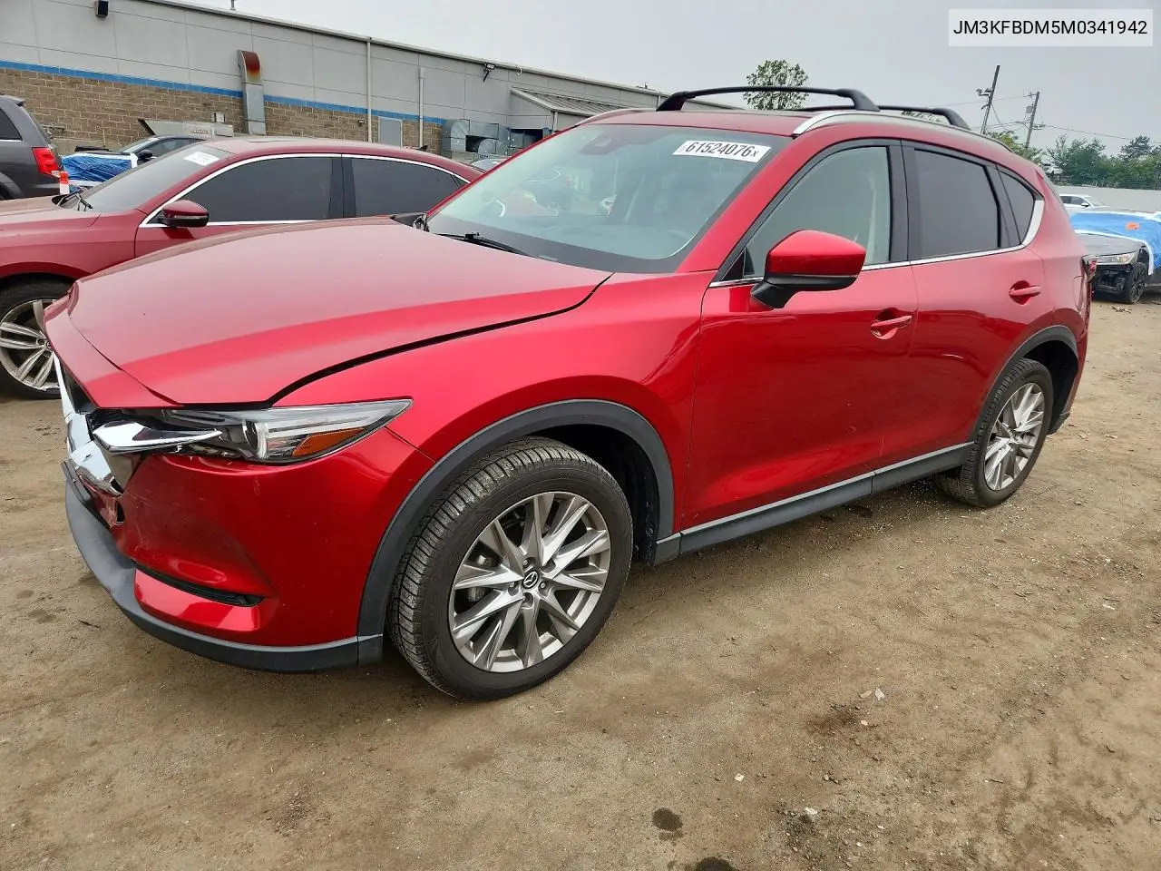 2021 Mazda Cx-5 Grand Touring VIN: JM3KFBDM5M0341942 Lot: 61524076