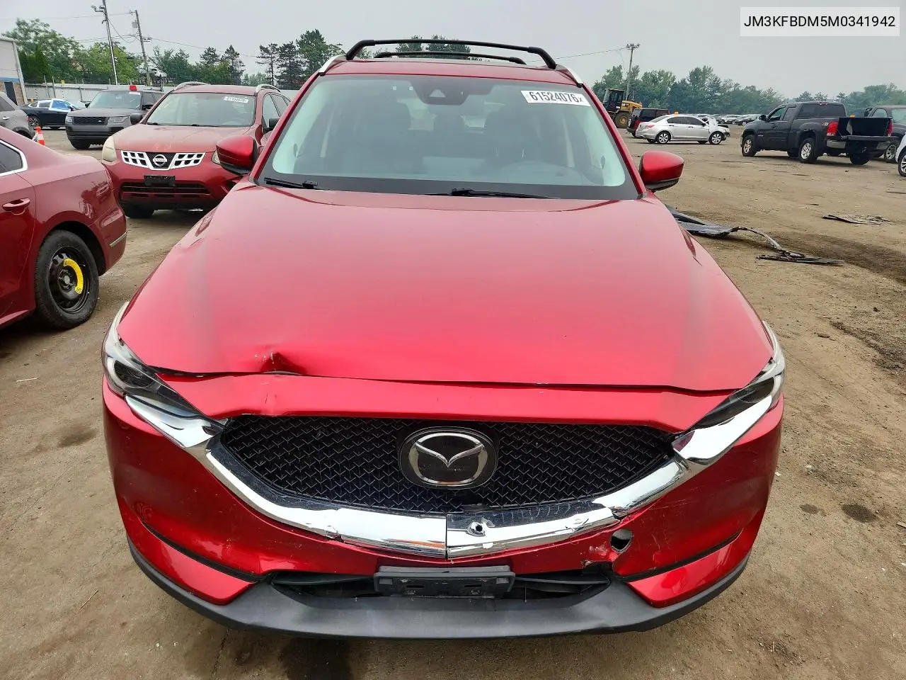 2021 Mazda Cx-5 Grand Touring VIN: JM3KFBDM5M0341942 Lot: 61524076