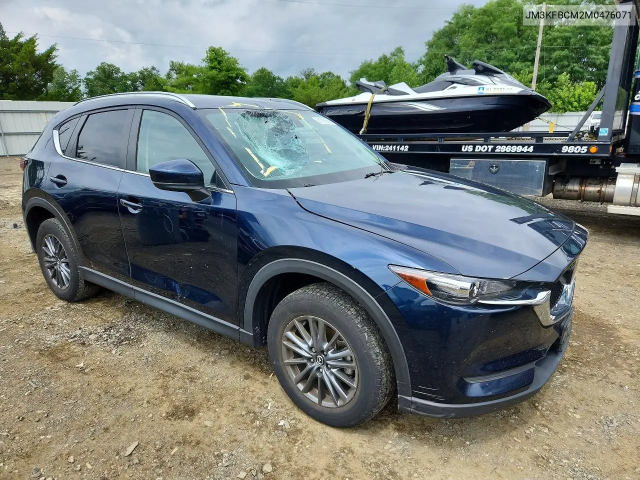 2021 Mazda Cx-5 Touring VIN: JM3KFBCM2M0476071 Lot: 61593506