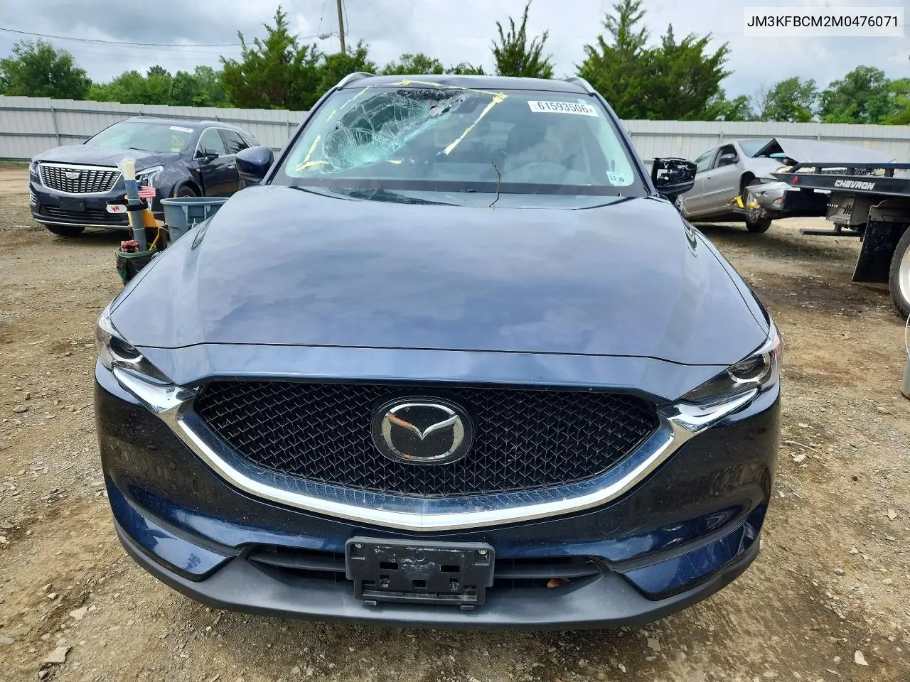 2021 Mazda Cx-5 Touring VIN: JM3KFBCM2M0476071 Lot: 61593506
