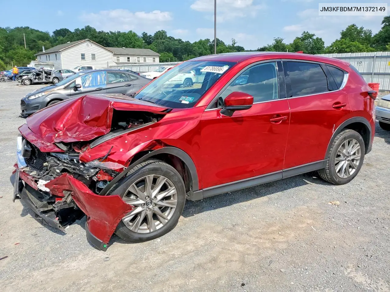 2021 Mazda Cx-5 Grand Touring VIN: JM3KFBDM7M1372149 Lot: 61786896