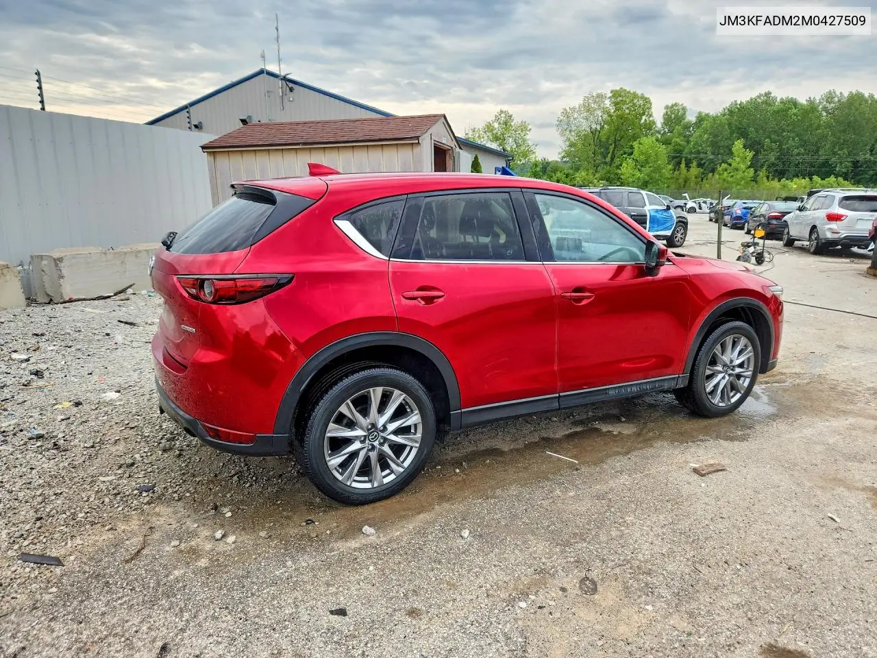 2021 Mazda Cx-5 Grand Touring VIN: JM3KFADM2M0427509 Lot: 61787926