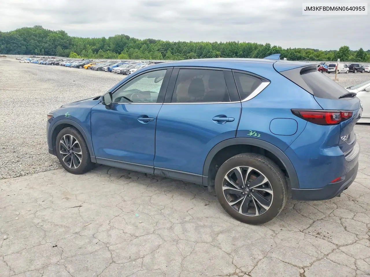 2022 Mazda Cx-5 Premium VIN: JM3KFBDM6N0640955 Lot: 58319316