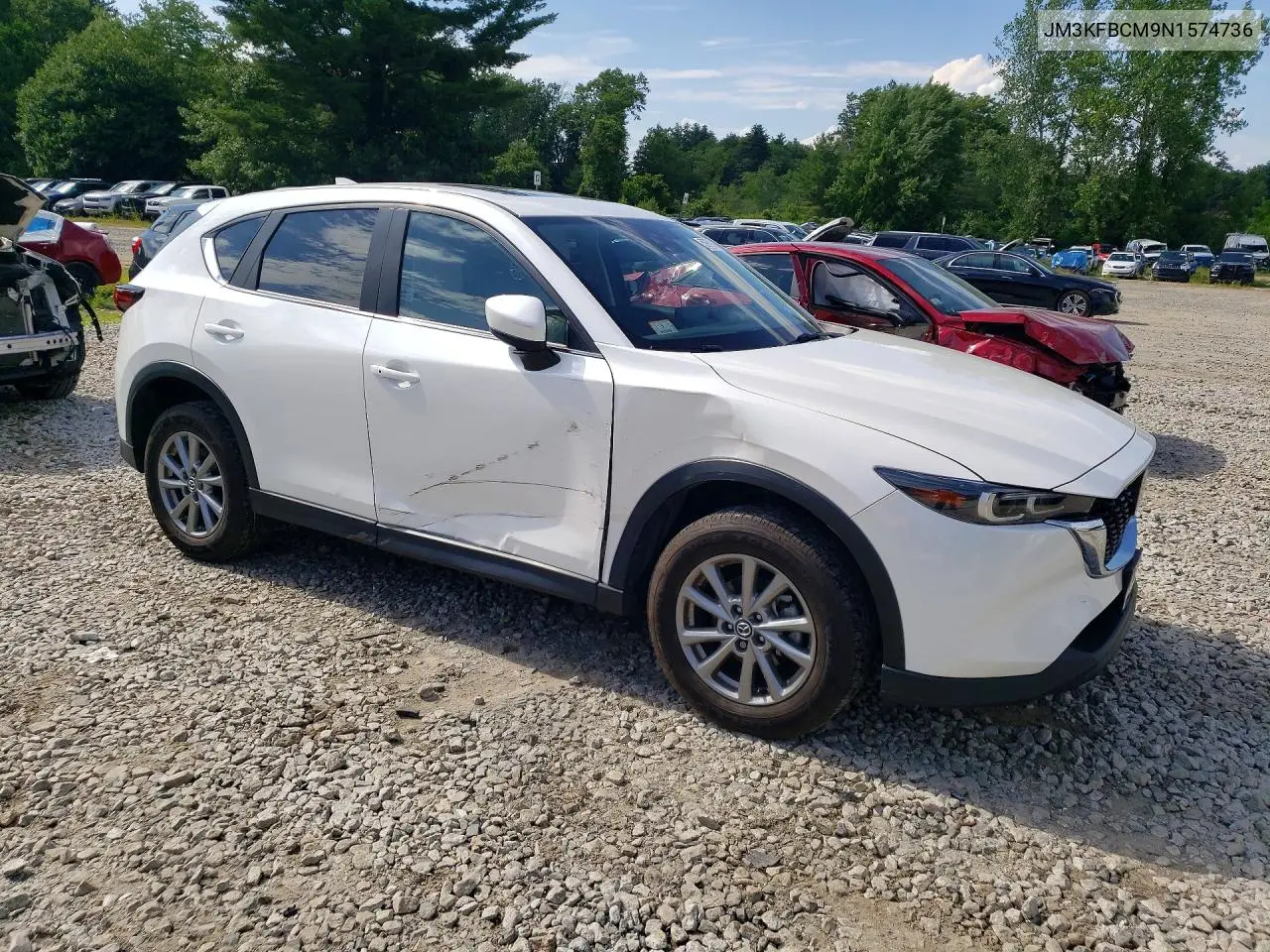 2022 Mazda Cx-5 Preferred VIN: JM3KFBCM9N1574736 Lot: 59769976