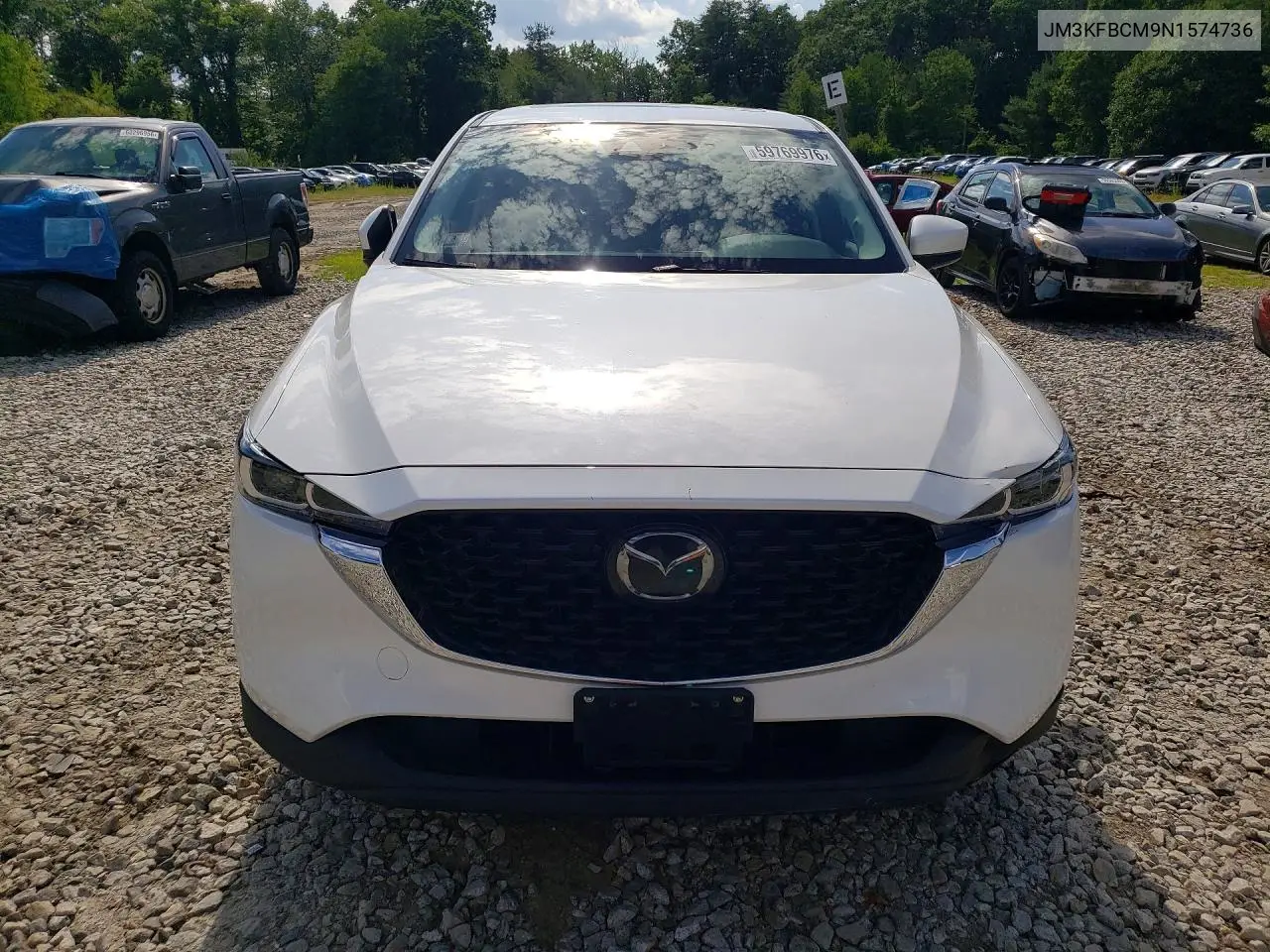 2022 Mazda Cx-5 Preferred VIN: JM3KFBCM9N1574736 Lot: 59769976