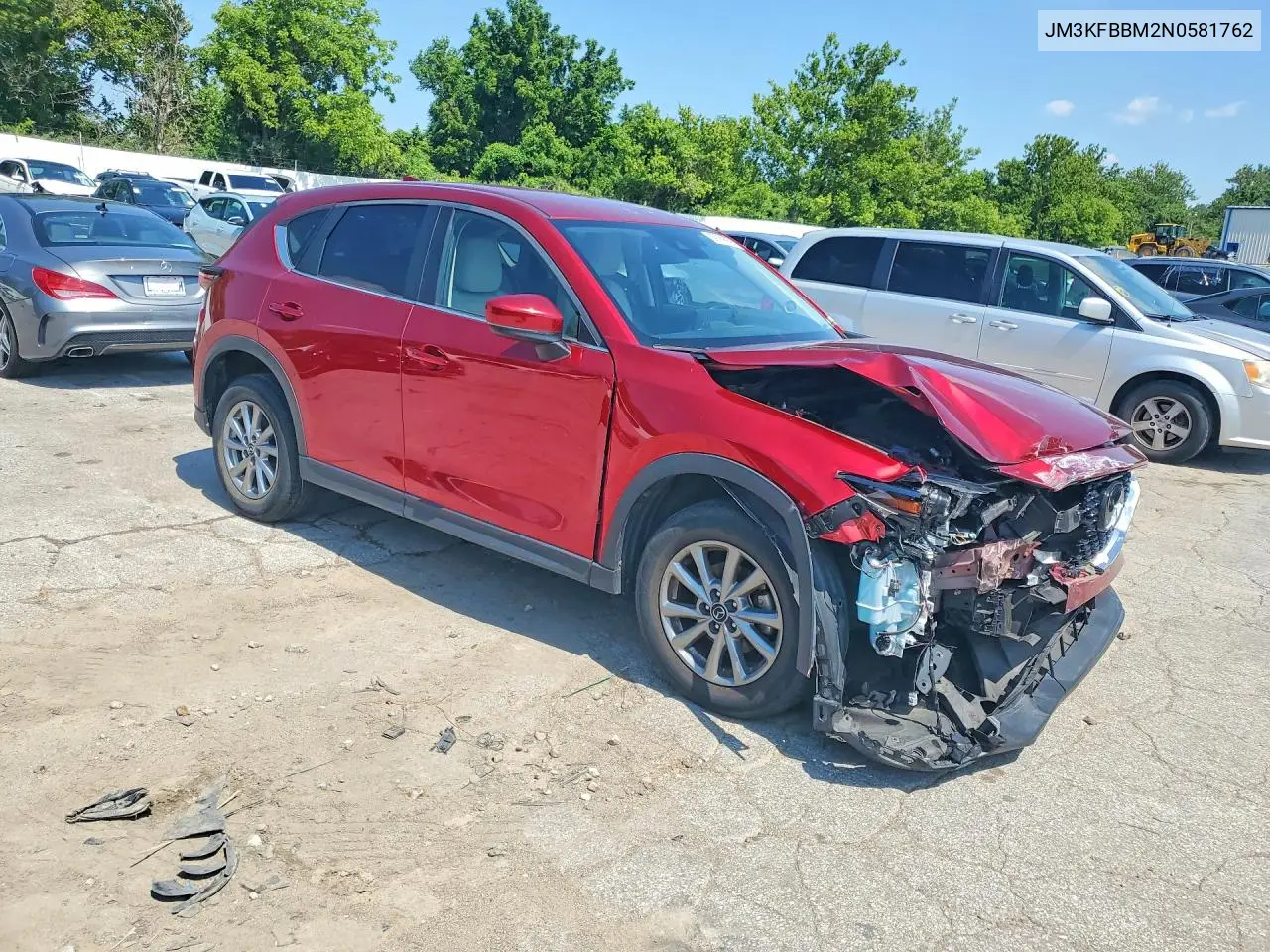 2022 Mazda Cx-5 Select VIN: JM3KFBBM2N0581762 Lot: 59789056