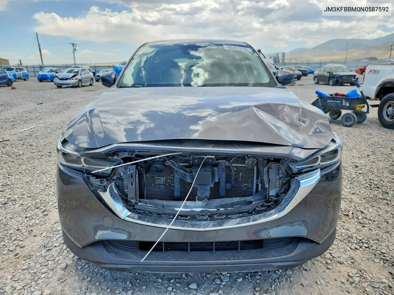 2022 Mazda Cx-5 Select VIN: JM3KFBBM0N0587592 Lot: 60461636