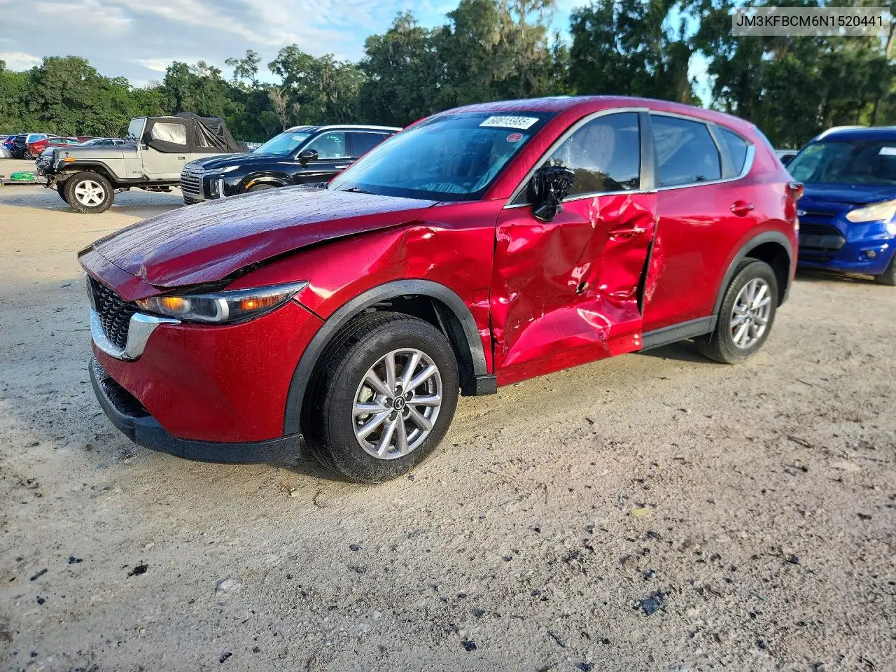 2022 Mazda Cx-5 Preferred VIN: JM3KFBCM6N1520441 Lot: 60815986
