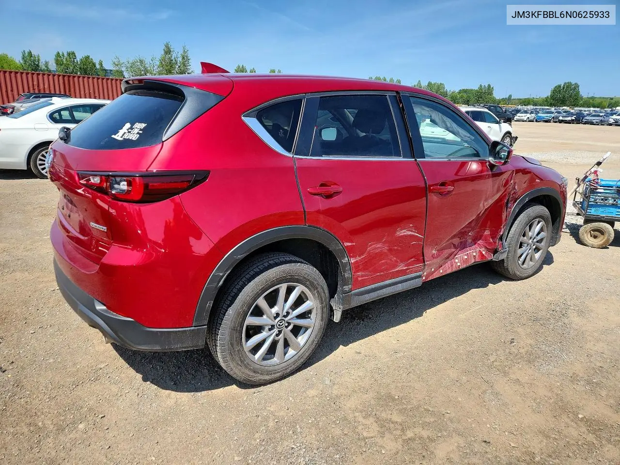 2022 Mazda Cx-5 Gx VIN: JM3KFBBL6N0625933 Lot: 61856156