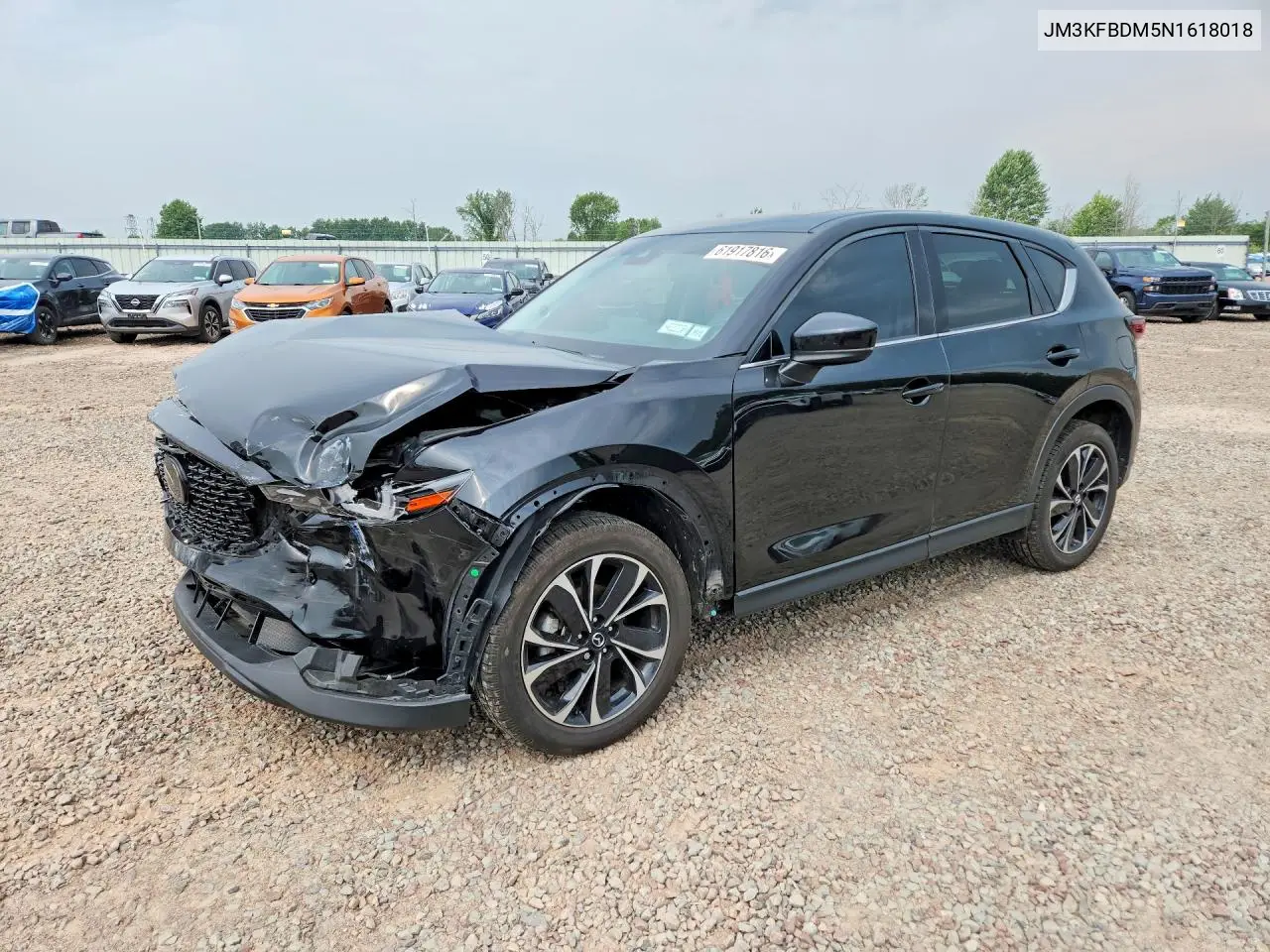 2022 Mazda Cx-5 Premium VIN: JM3KFBDM5N1618018 Lot: 61917816