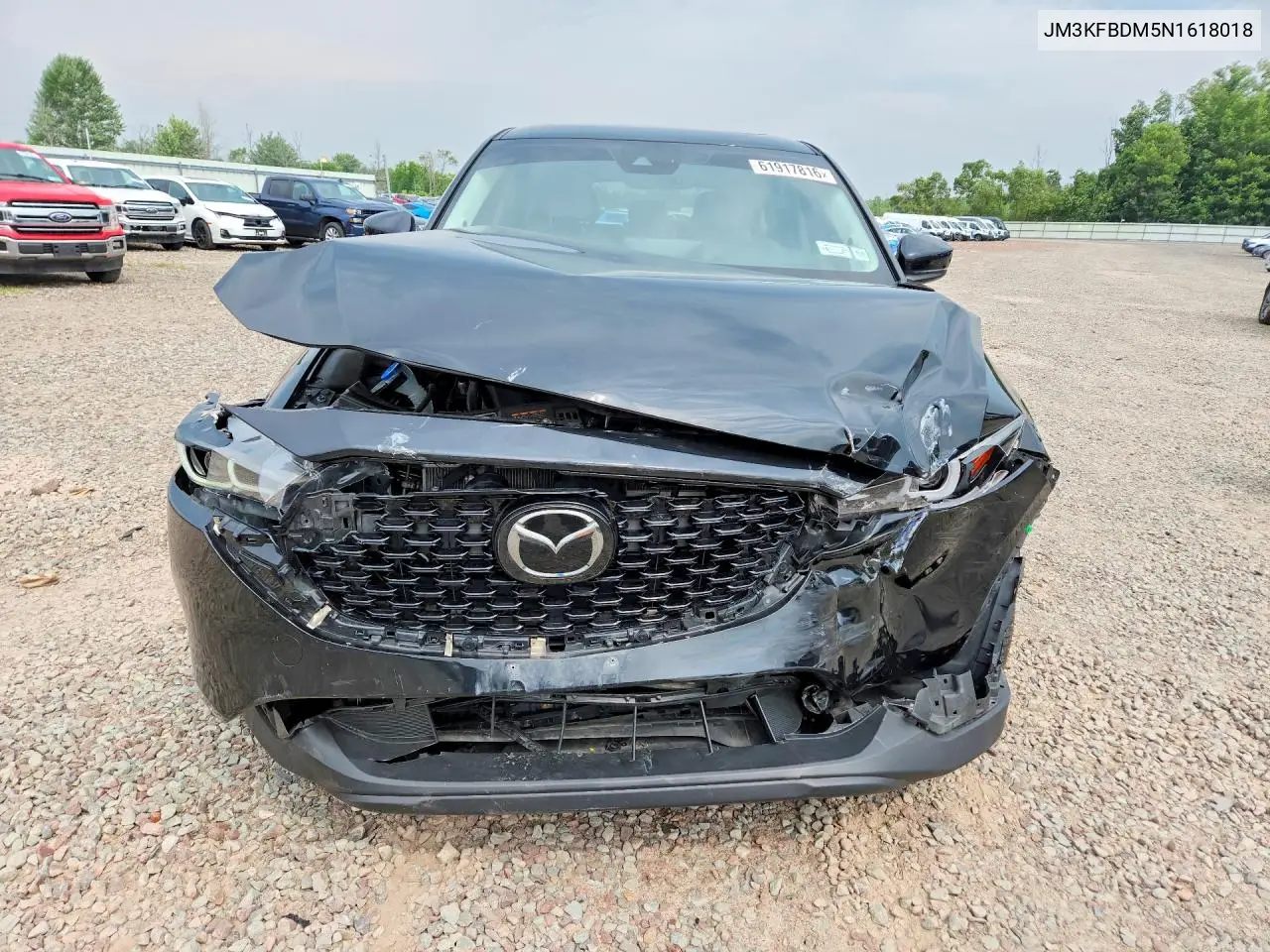 2022 Mazda Cx-5 Premium VIN: JM3KFBDM5N1618018 Lot: 61917816