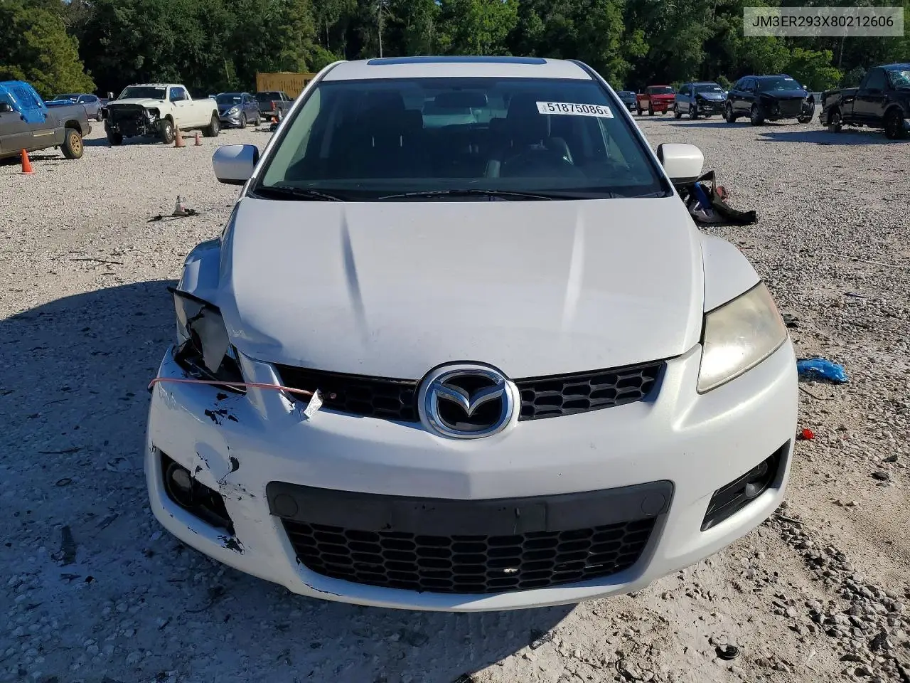 2008 Mazda Cx-7 VIN: JM3ER293X80212606 Lot: 51875086