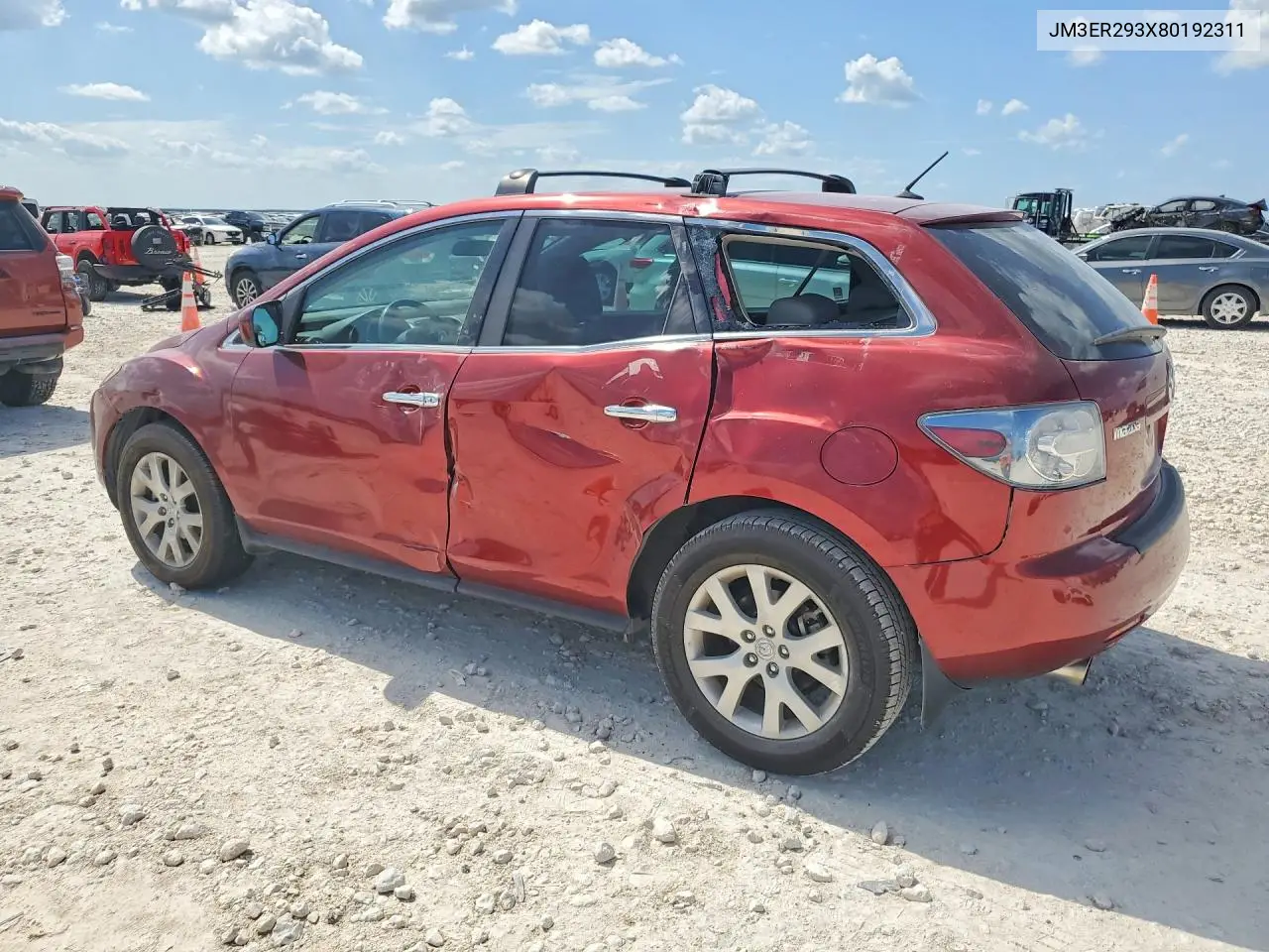 2008 Mazda Cx-7 VIN: JM3ER293X80192311 Lot: 54496006