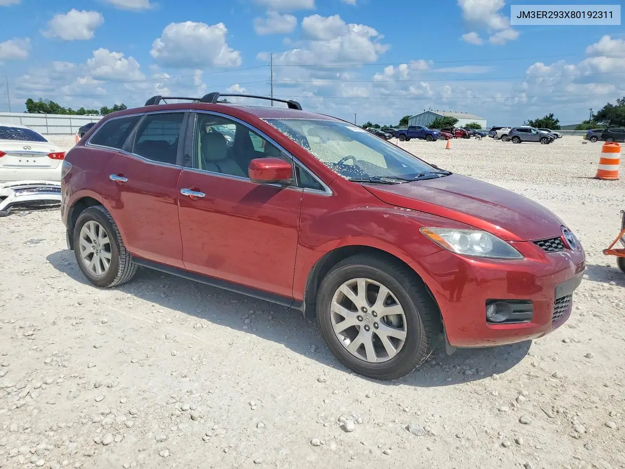 2008 Mazda Cx-7 VIN: JM3ER293X80192311 Lot: 54496006