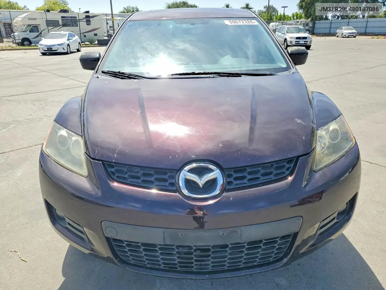 2008 Mazda Cx-7 VIN: JM3ER29L480187086 Lot: 59672326