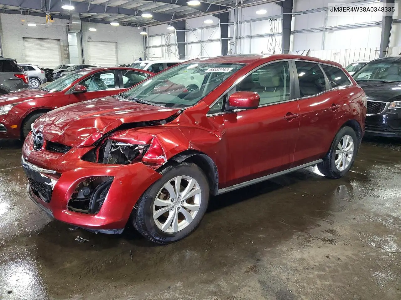 2010 Mazda Cx-7 VIN: JM3ER4W38A0348335 Lot: 55236446