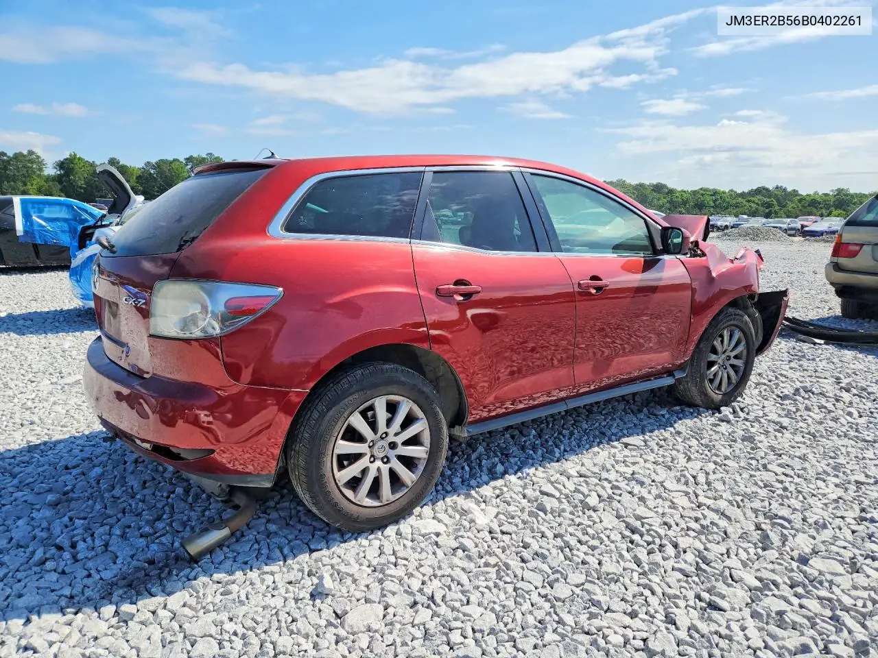 2011 Mazda Cx-7 VIN: JM3ER2B56B0402261 Lot: 53474046