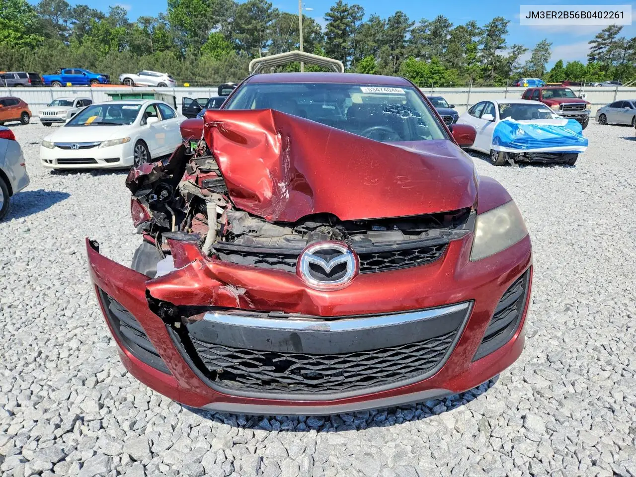 2011 Mazda Cx-7 VIN: JM3ER2B56B0402261 Lot: 53474046
