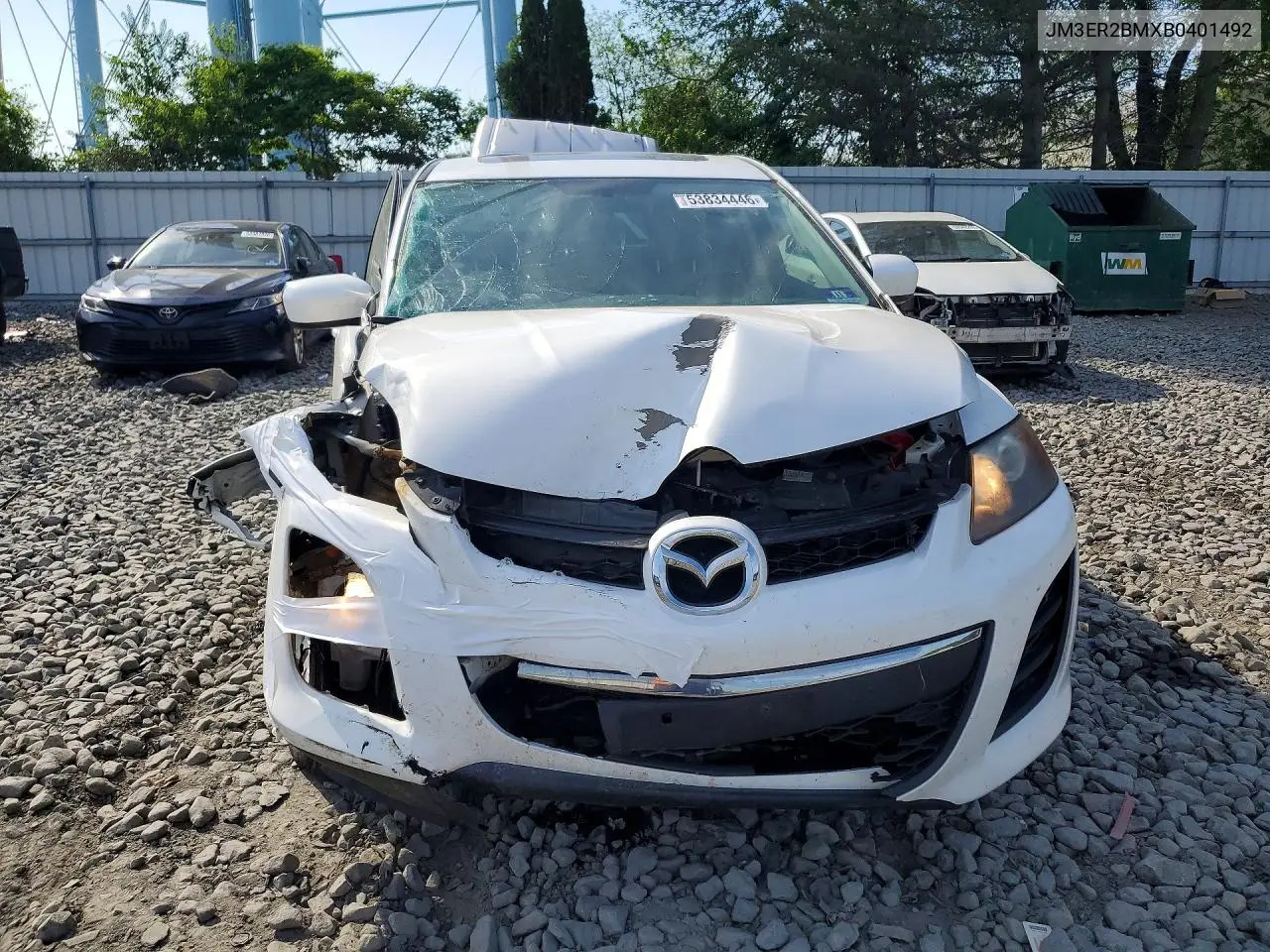 2011 Mazda Cx-7 VIN: JM3ER2BMXB0401492 Lot: 53834446
