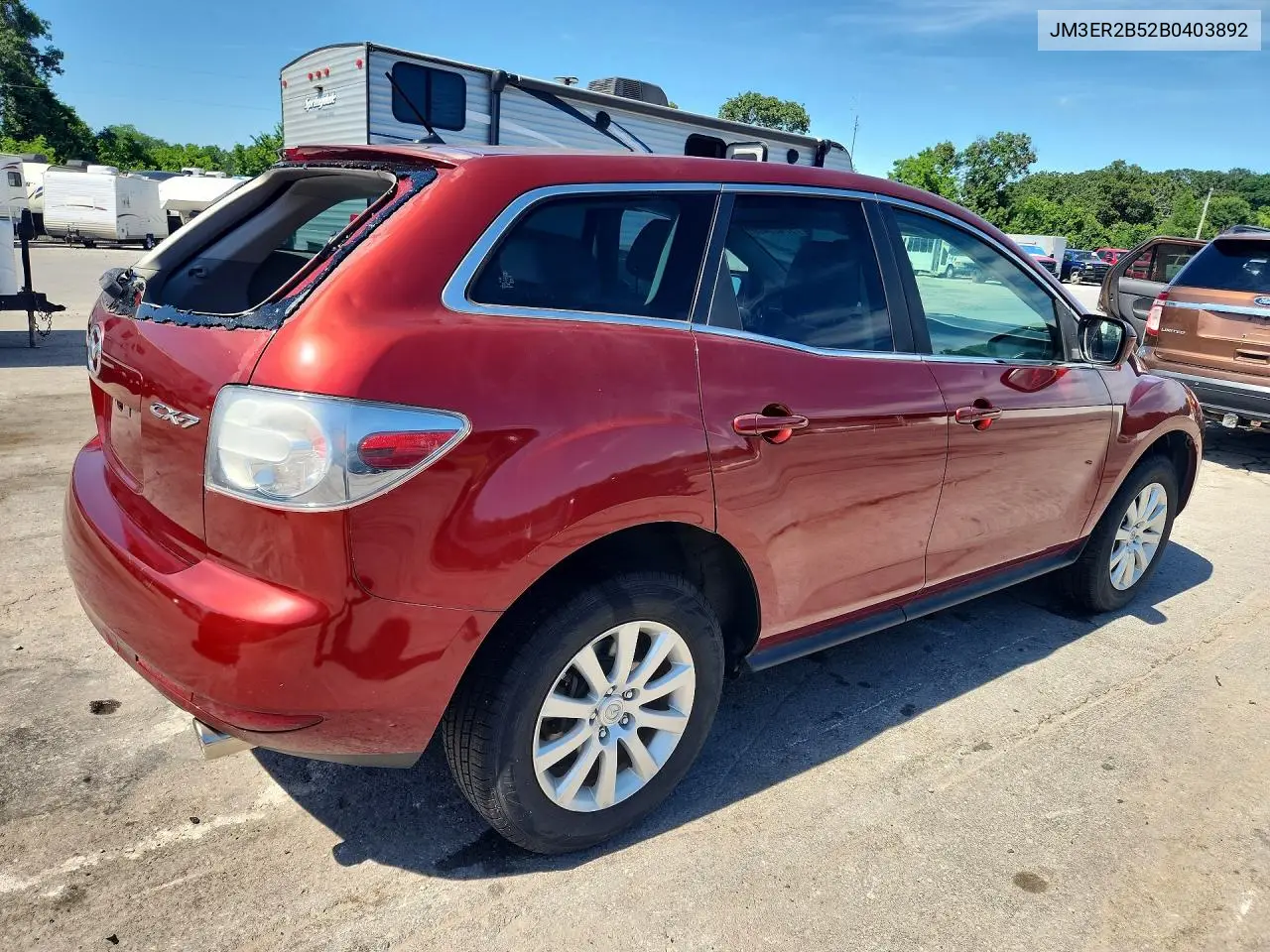 2011 Mazda Cx-7 VIN: JM3ER2B52B0403892 Lot: 57425406