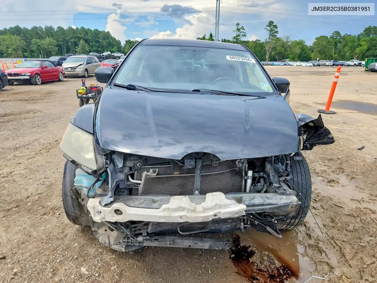 2011 Mazda Cx-7 VIN: JM3ER2C35B0381951 Lot: 60323266