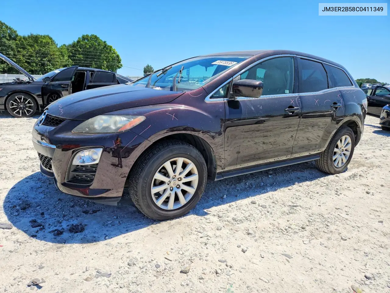 2012 Mazda Cx-7 VIN: JM3ER2B58C0411349 Lot: 55978536