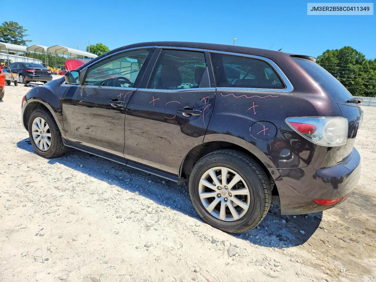 2012 Mazda Cx-7 VIN: JM3ER2B58C0411349 Lot: 55978536