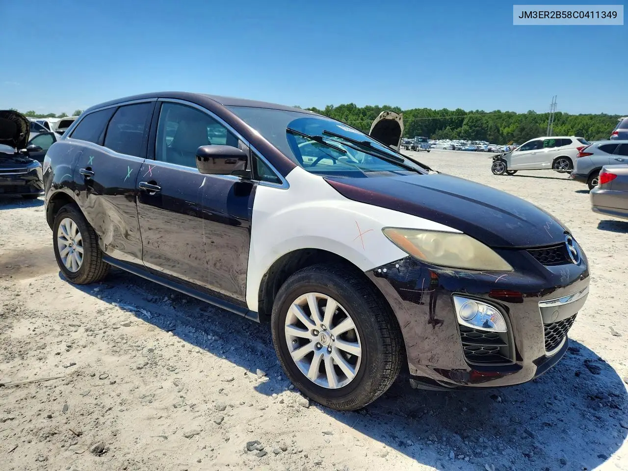 2012 Mazda Cx-7 VIN: JM3ER2B58C0411349 Lot: 55978536