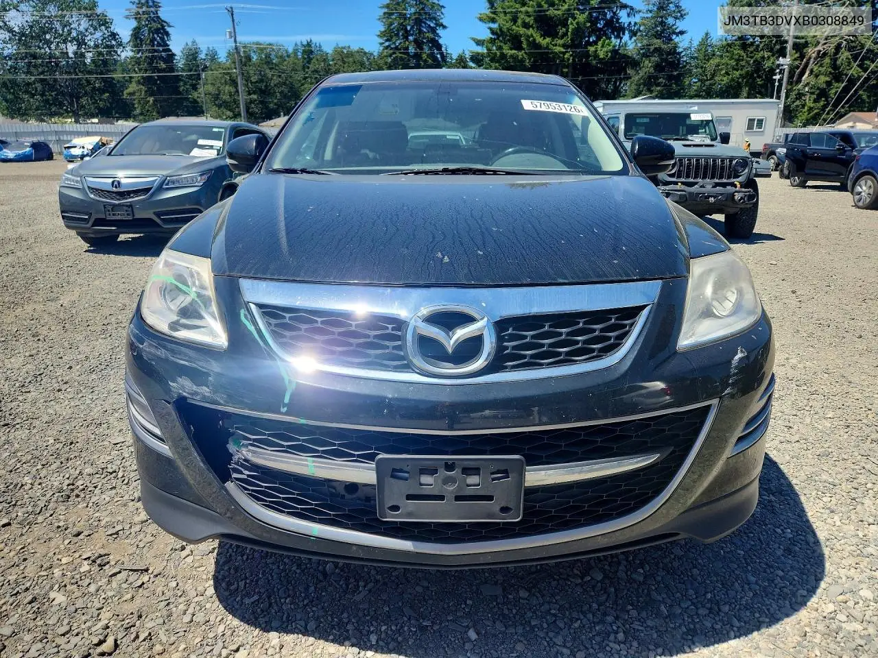 2011 Mazda Cx-9 VIN: JM3TB3DVXB0308849 Lot: 57953126