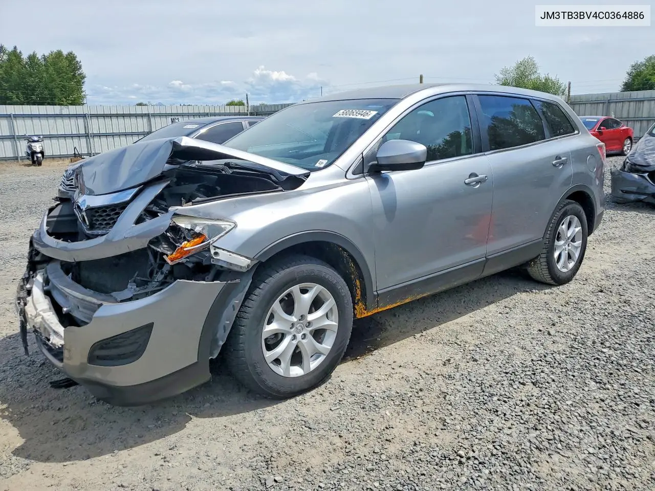 2012 Mazda Cx-9 VIN: JM3TB3BV4C0364886 Lot: 58065946