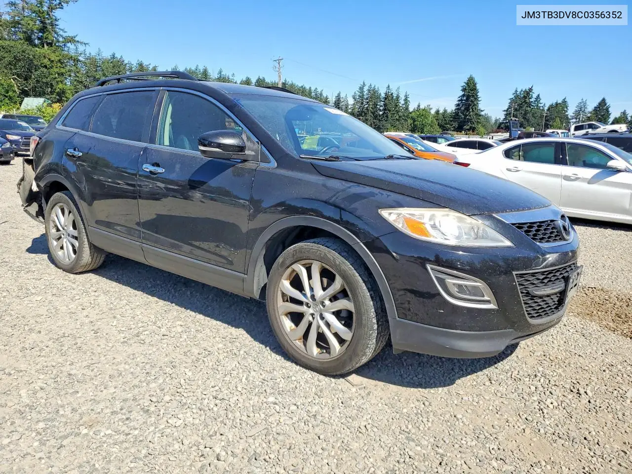 2012 Mazda Cx-9 VIN: JM3TB3DV8C0356352 Lot: 59743306