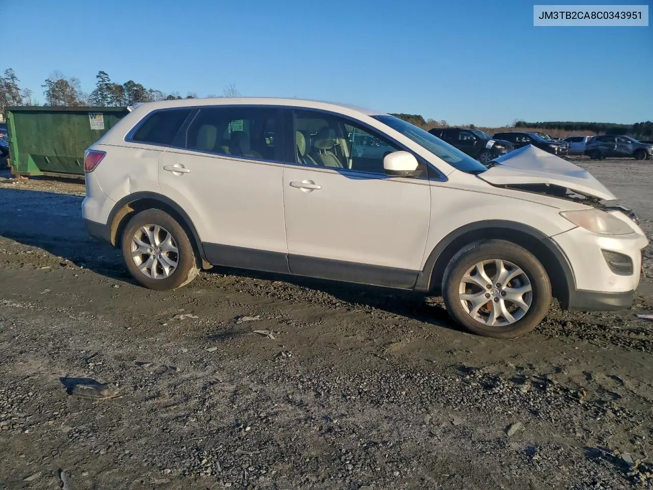2012 Mazda Cx-9 VIN: JM3TB2CA8C0343951 Lot: 97021885