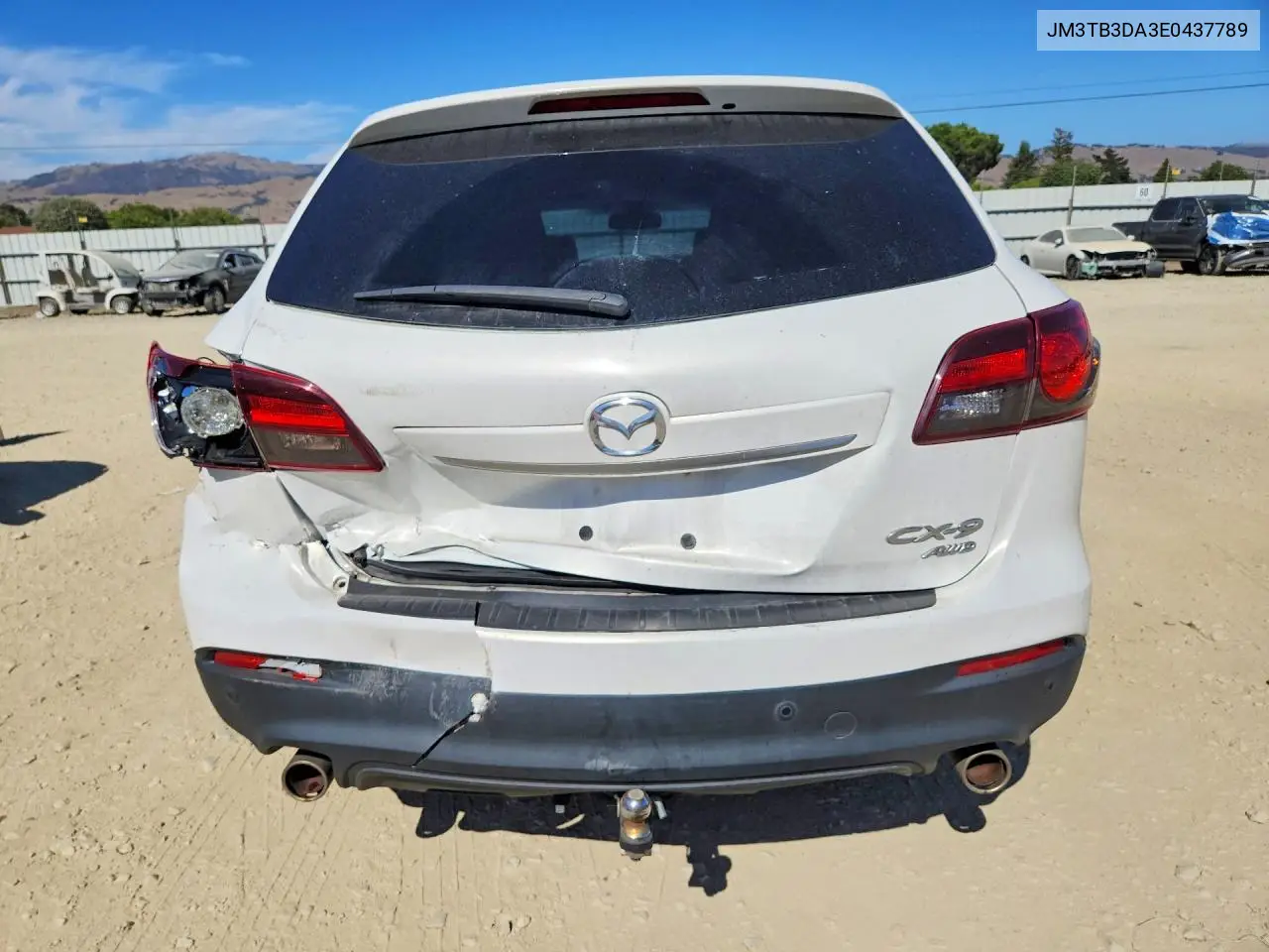 2014 Mazda Cx-9 Grand Touring VIN: JM3TB3DA3E0437789 Lot: 60036776