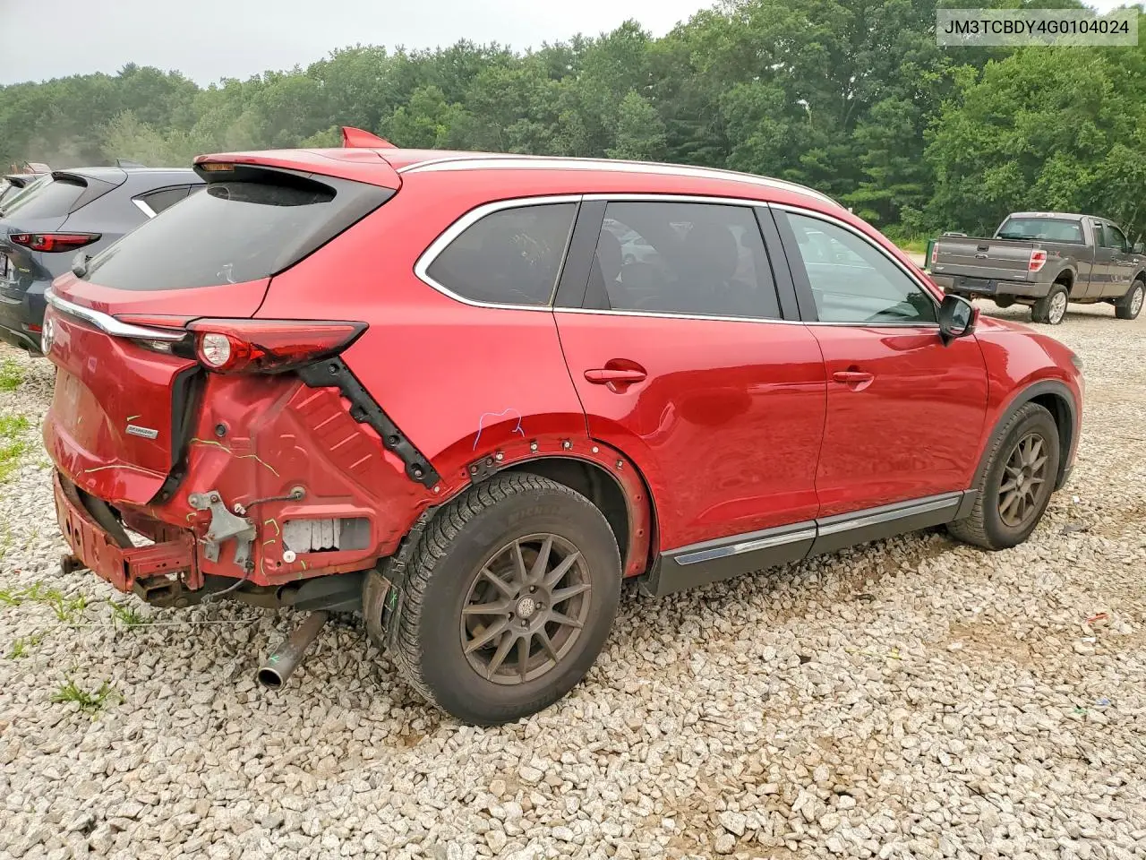 2016 Mazda Cx-9 Grand Touring VIN: JM3TCBDY4G0104024 Lot: 60241406