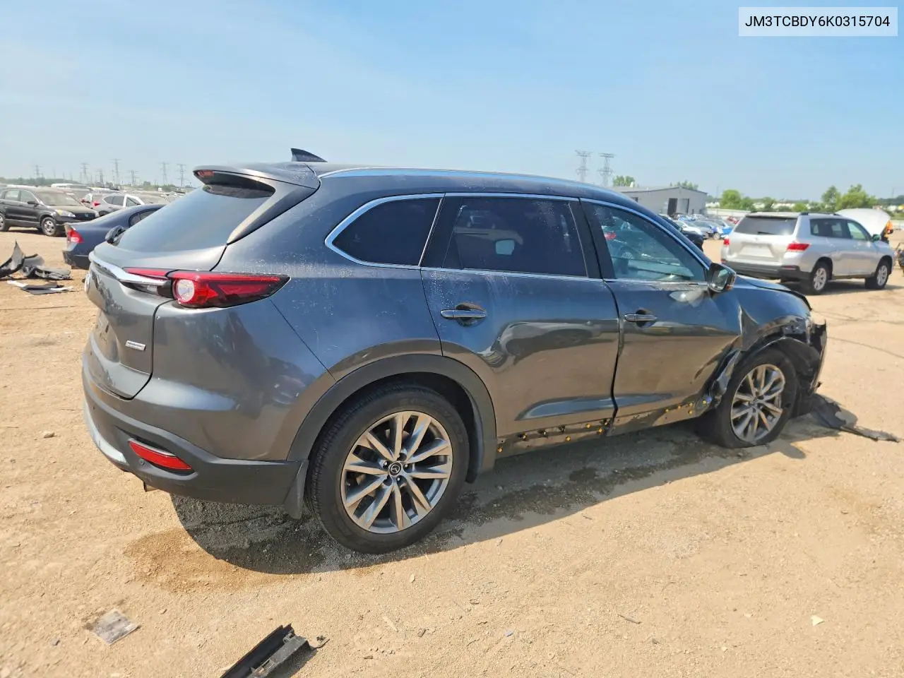 2019 Mazda Cx-9 Grand Touring VIN: JM3TCBDY6K0315704 Lot: 60950156