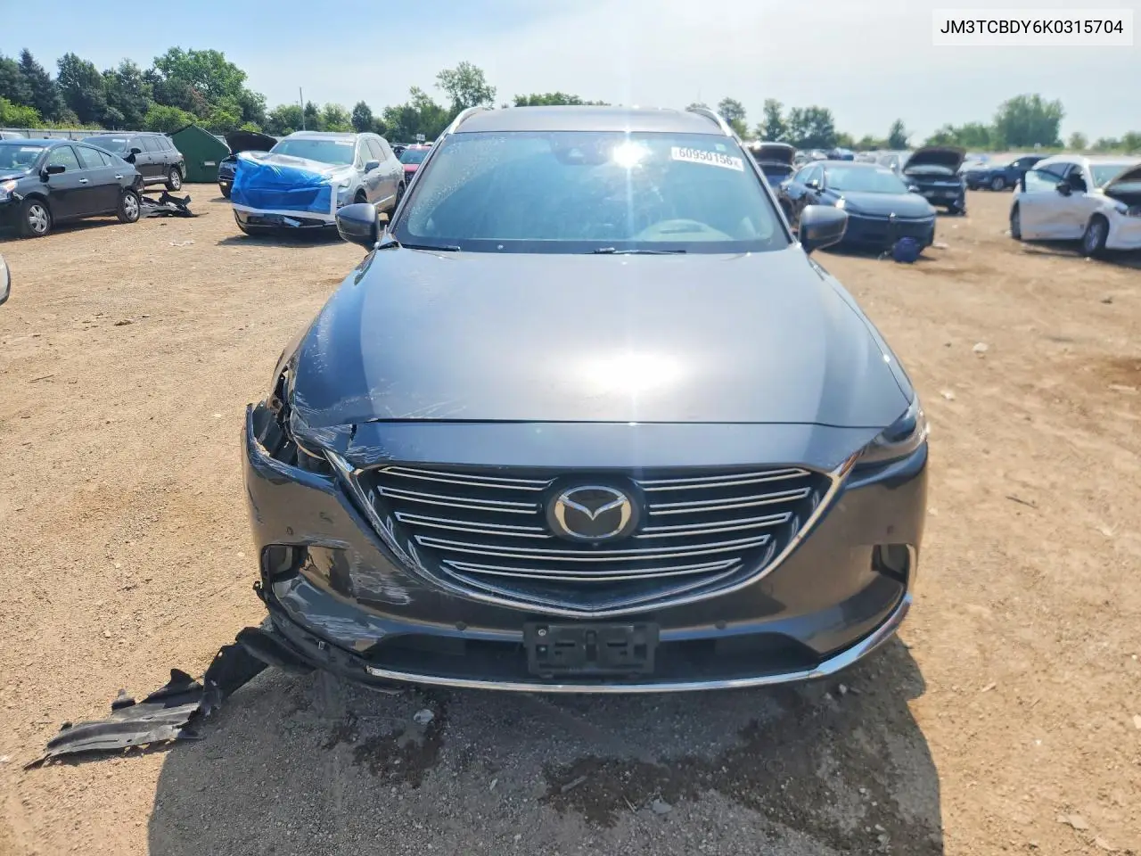 2019 Mazda Cx-9 Grand Touring VIN: JM3TCBDY6K0315704 Lot: 60950156
