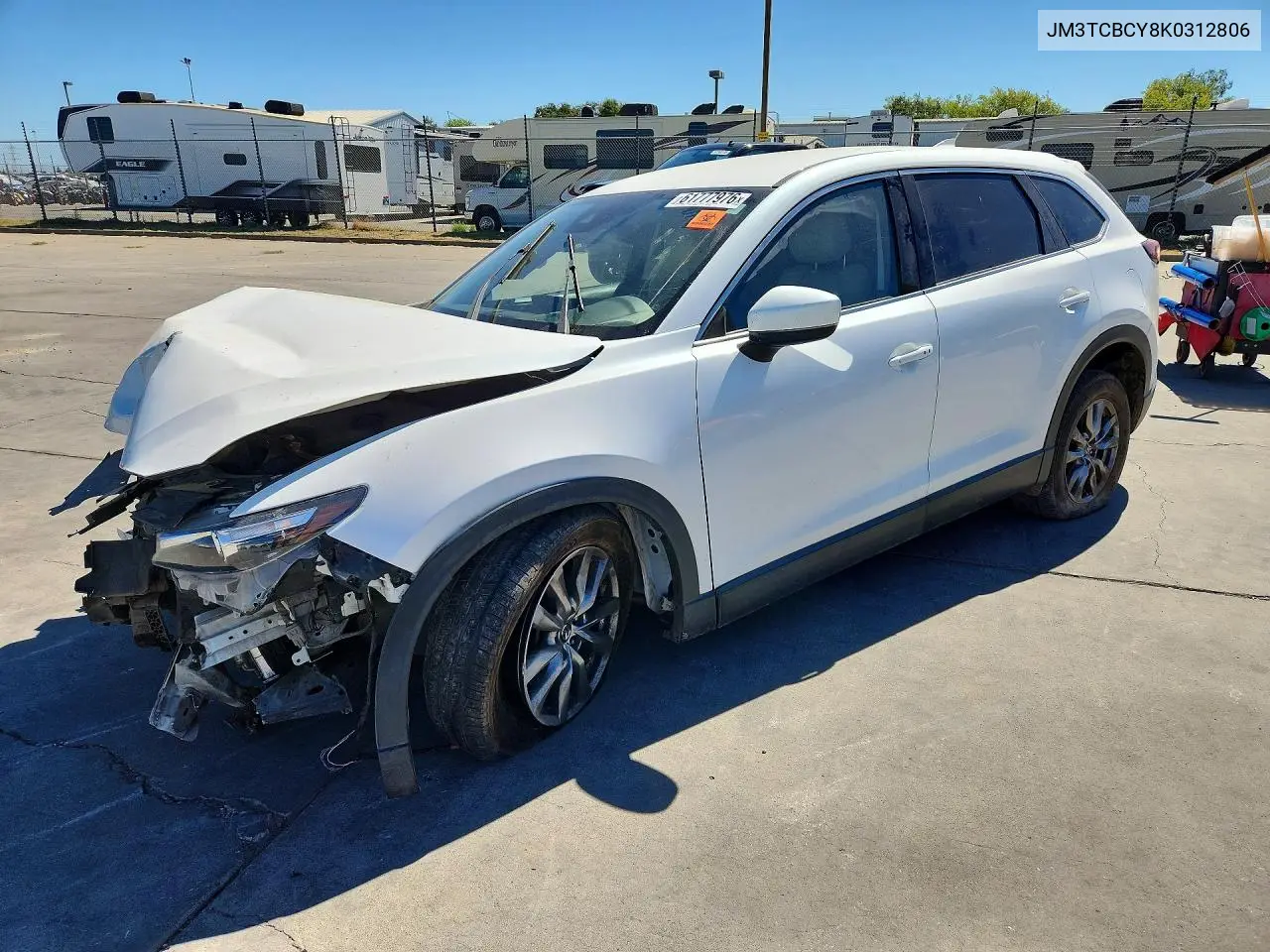 2019 Mazda Cx-9 Touring VIN: JM3TCBCY8K0312806 Lot: 61777976