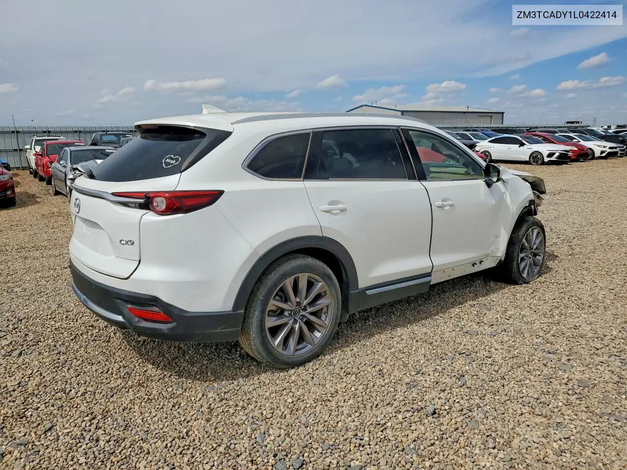 2020 Mazda Cx-9 Grand Touring VIN: JM3TCADY1L0422414 Lot: 56065386