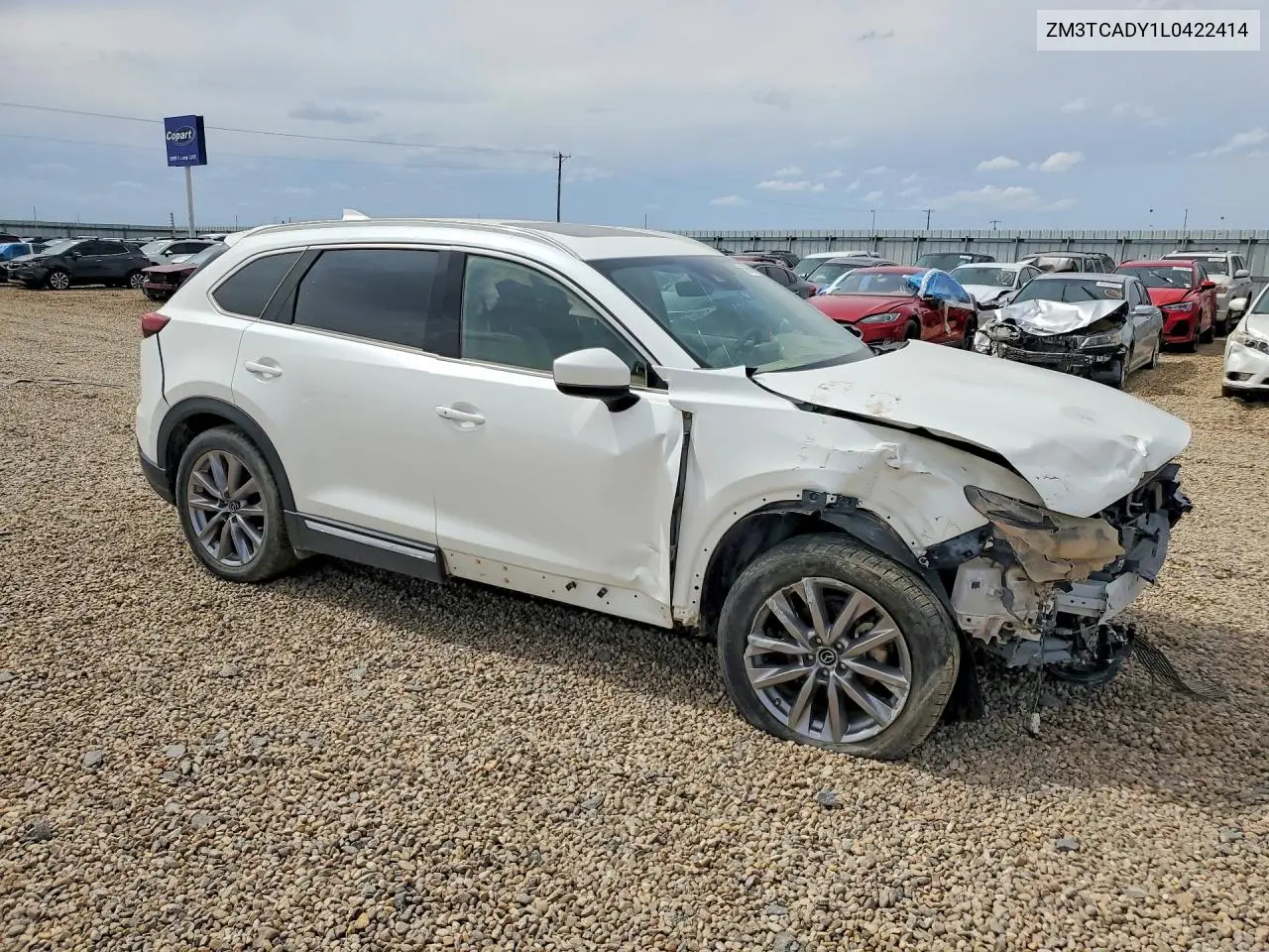2020 Mazda Cx-9 Grand Touring VIN: JM3TCADY1L0422414 Lot: 56065386