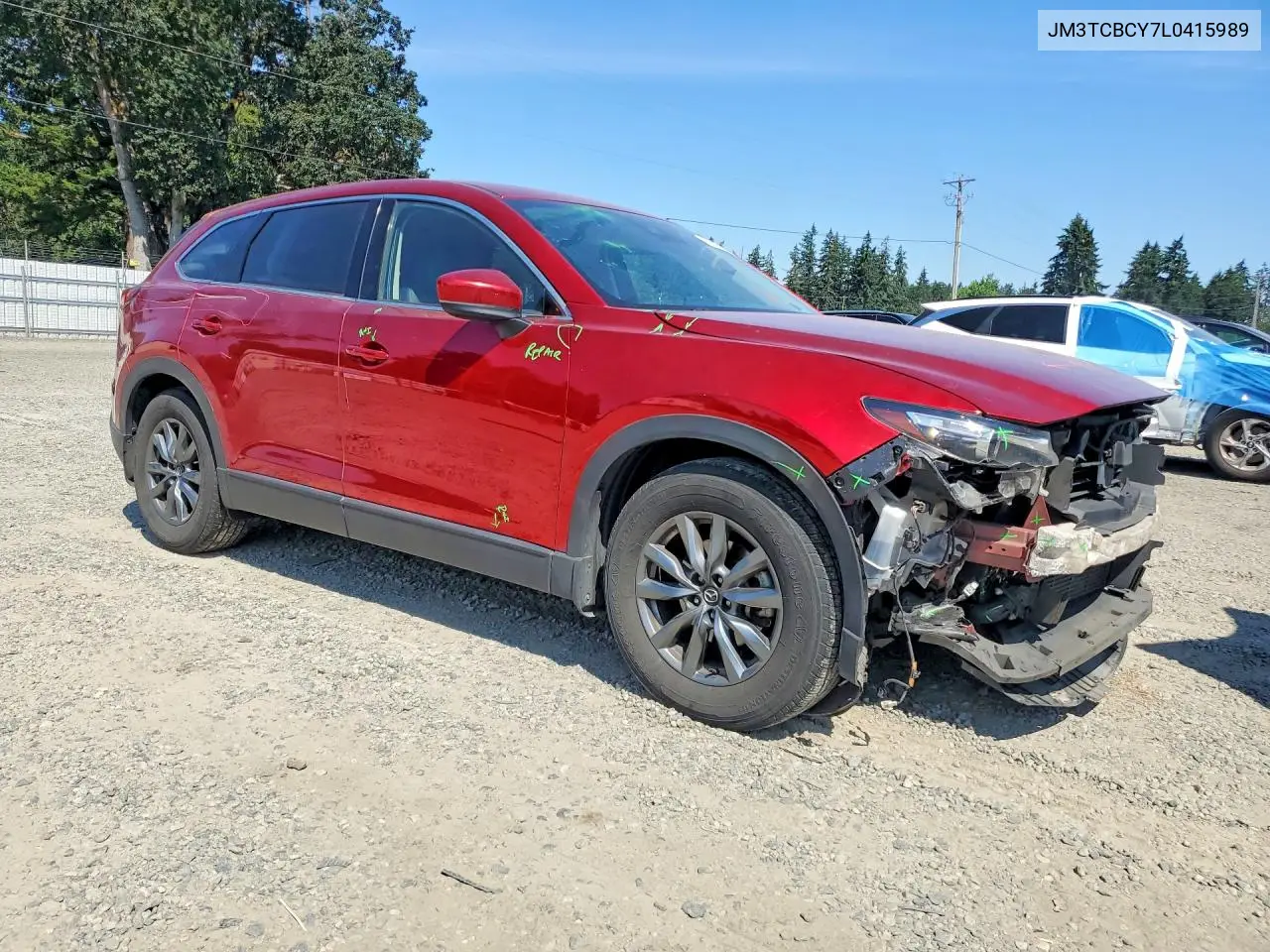 JM3TCBCY7L0415989 2020 Mazda Cx-9 Touring