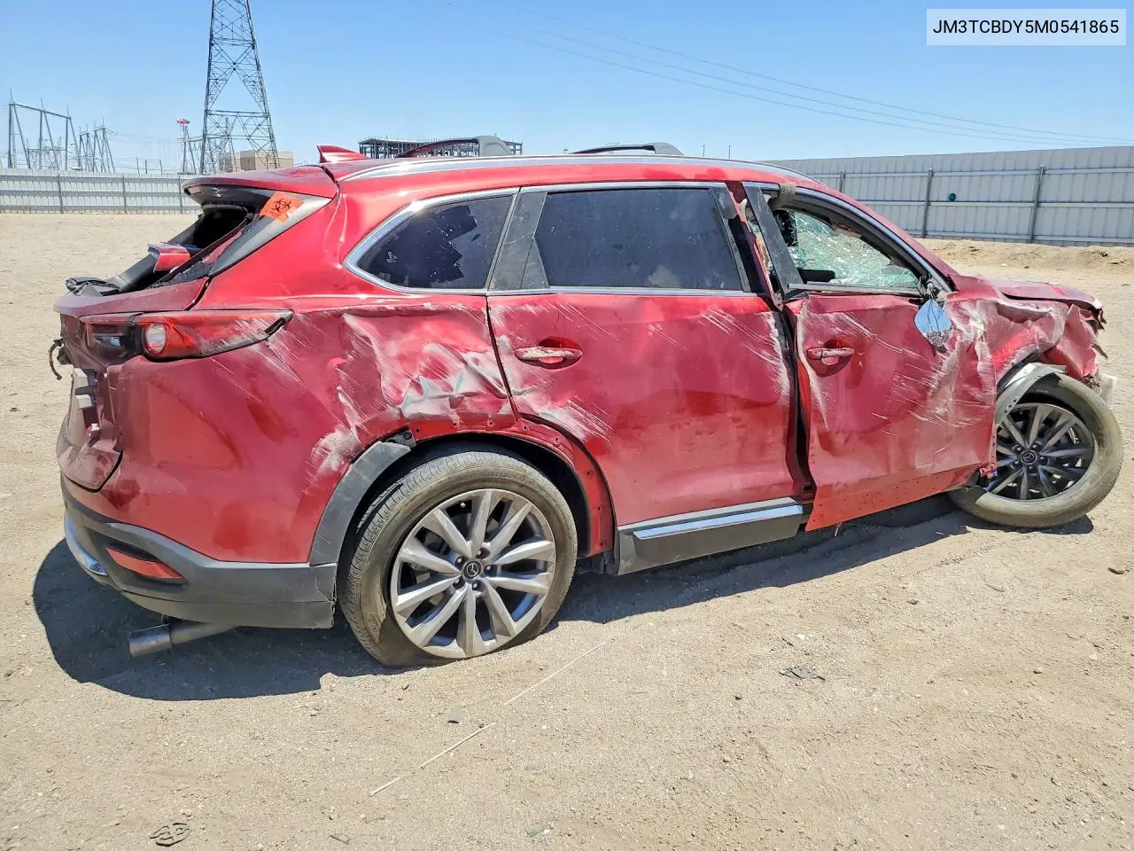 2021 Mazda Cx-9 Grand Touring VIN: JM3TCBDY5M0541865 Lot: 56370236