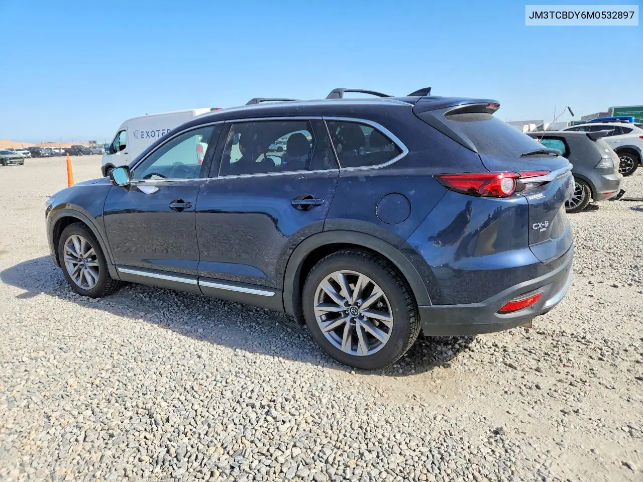 2021 Mazda Cx-9 Grand Touring VIN: JM3TCBDY6M0532897 Lot: 57710536