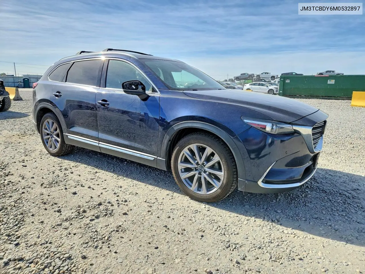 2021 Mazda Cx-9 Grand Touring VIN: JM3TCBDY6M0532897 Lot: 57710536