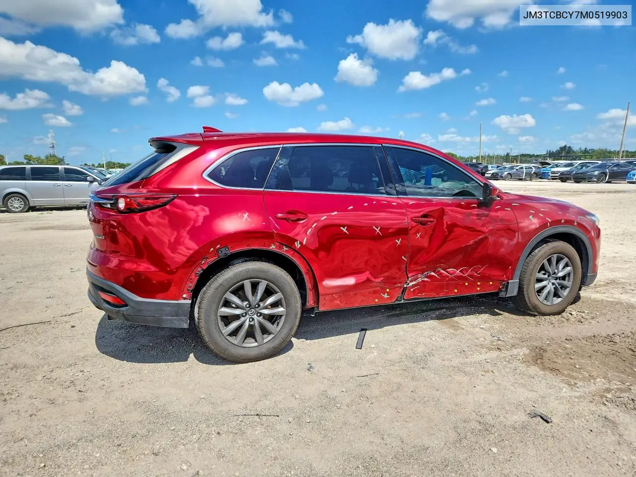 2021 Mazda Cx-9 Touring VIN: JM3TCBCY7M0519903 Lot: 58410536