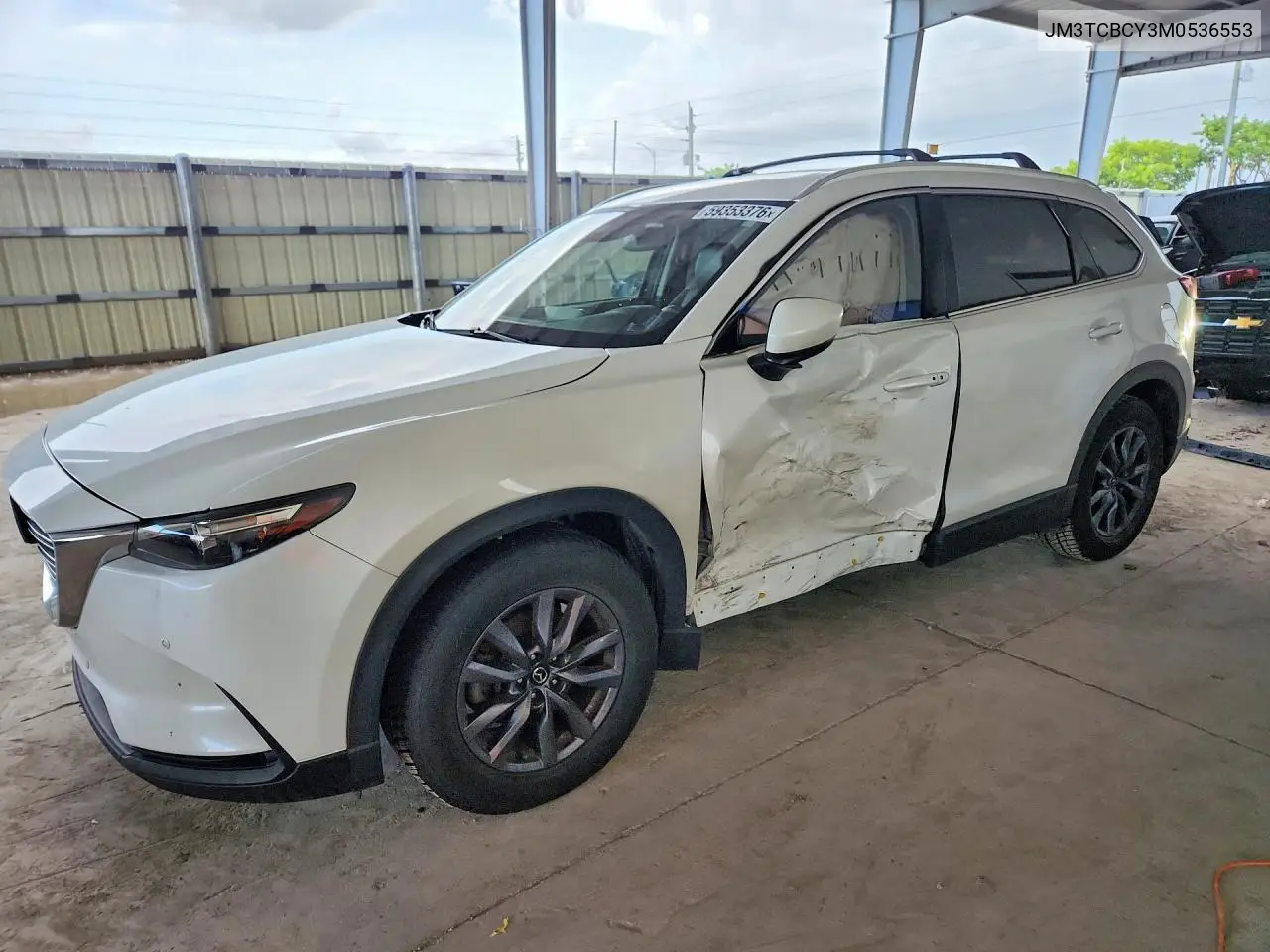 2021 Mazda Cx-9 Touring VIN: JM3TCBCY3M0536553 Lot: 59353376